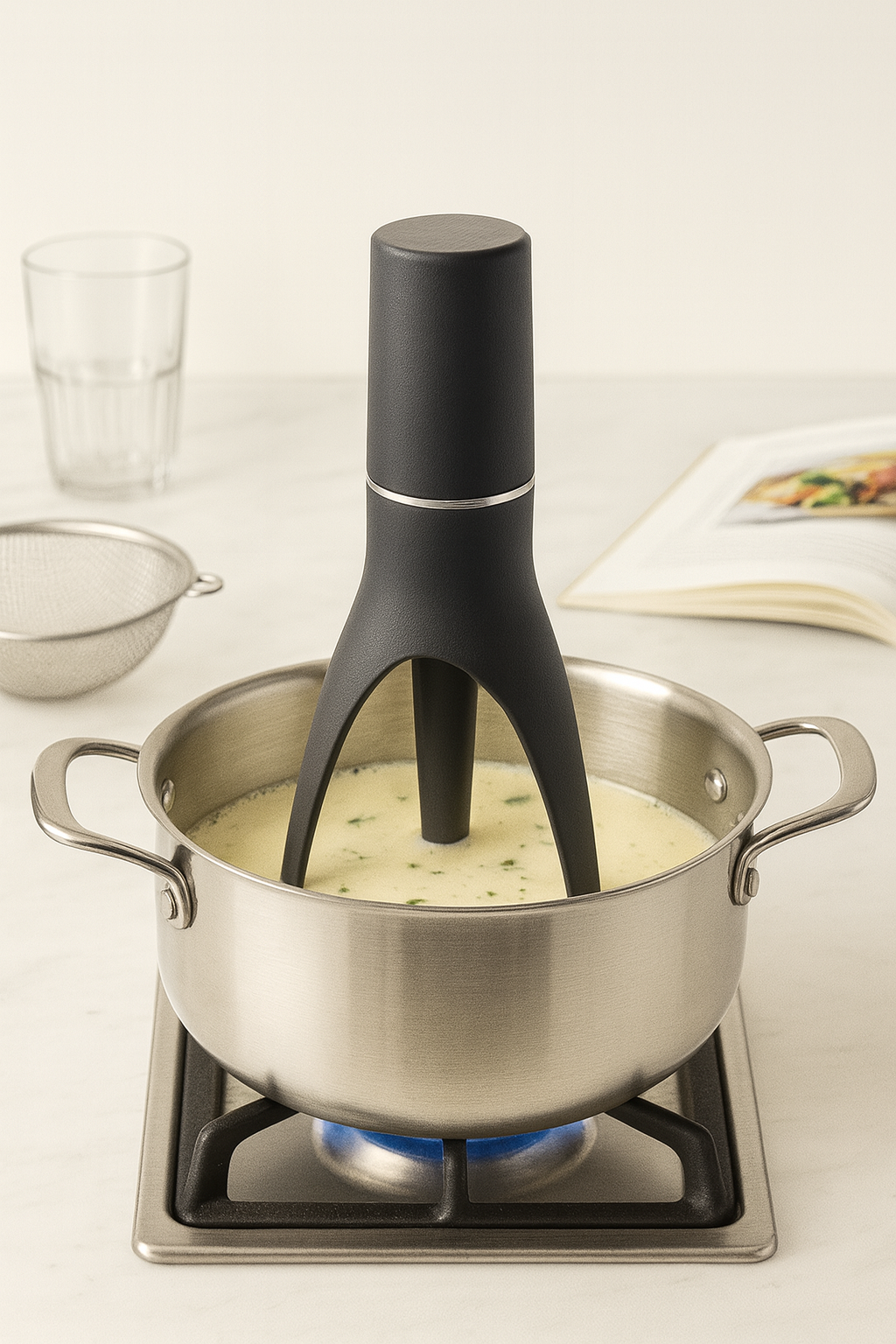 Automatic Pan Stirrer Hands Free with Adjustable Speeds