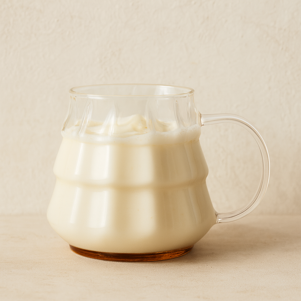 Ribbed Glass Holiday Mug