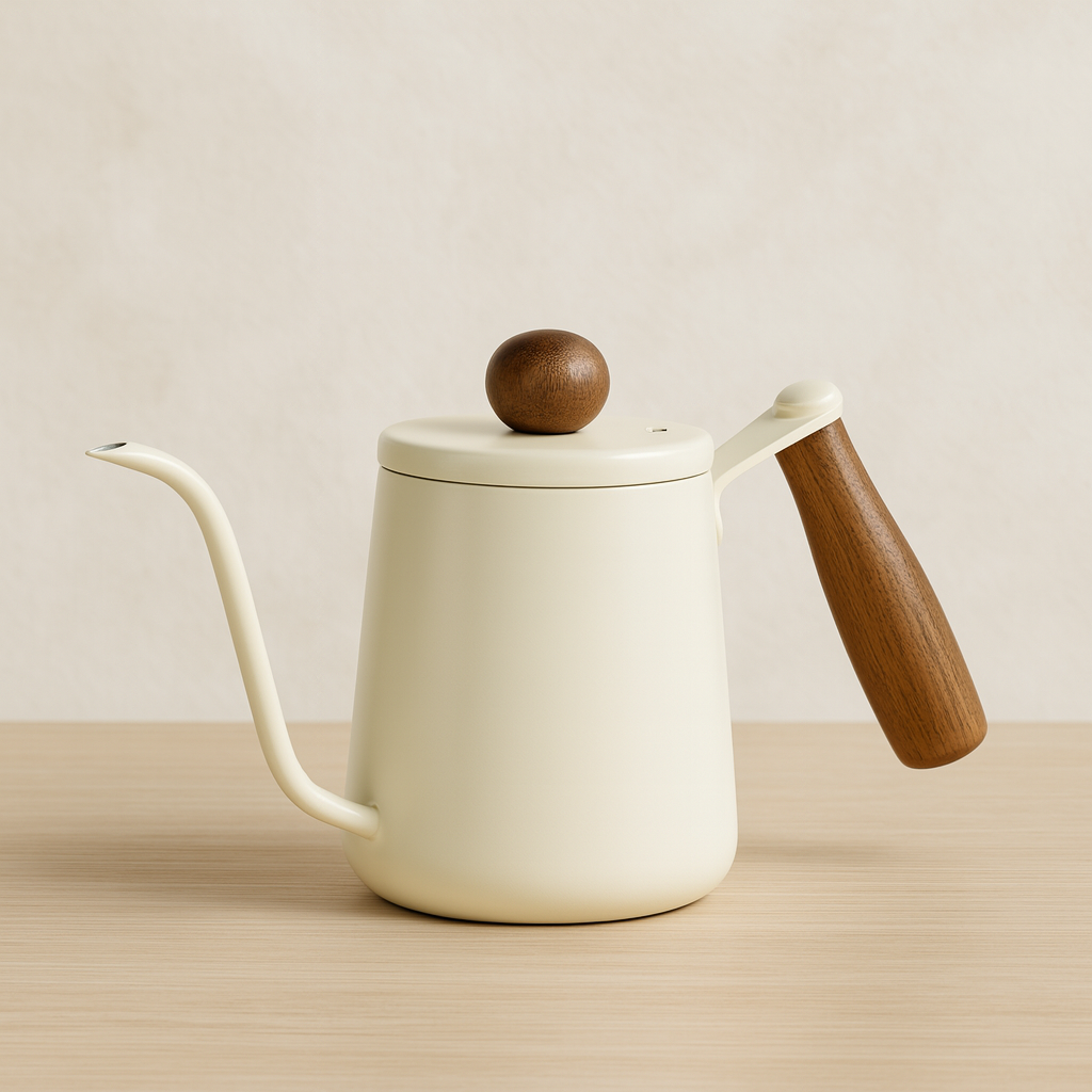 Cream Gooseneck Kettle