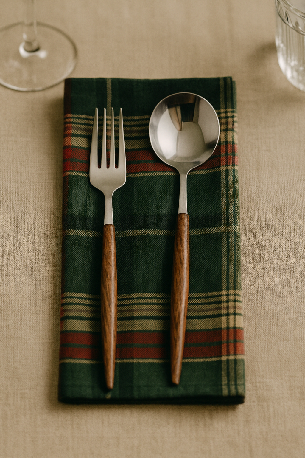 Plaid Holiday Napkin Set (4-Pack)
